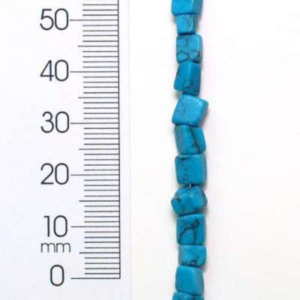 Synthetic Turquoise Chips (8" Strand x 3) - Natural Synthetic Turquoise Beads
