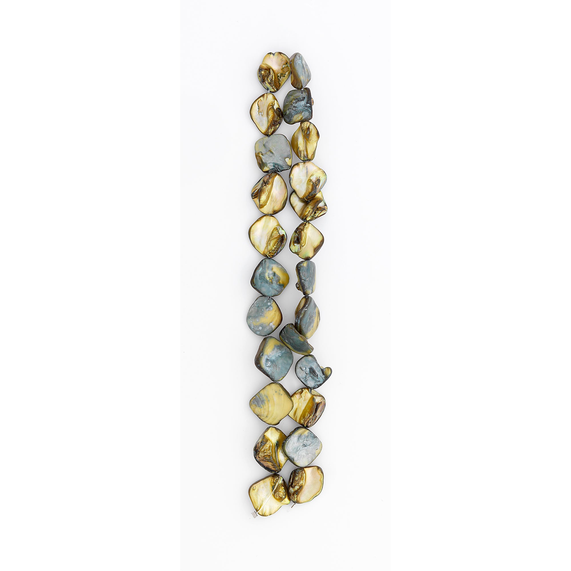 Sea Shell Chunky Beads 12mm-18mm on 16" Strand (20-22 bds) - Natural Shell & Pearl Beads