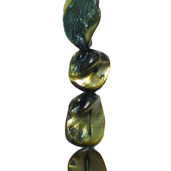 Sea Shell Chunky Beads 12mm-18mm on 16" Strand (20-22 bds) - Natural Shell & Pearl Beads