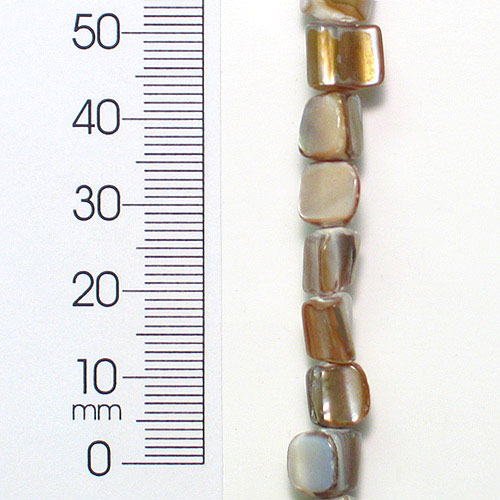 Sea Shell 4-6mm Nugget Beads 16" Strand (52-58) - Natural Shell & Pearl Beads