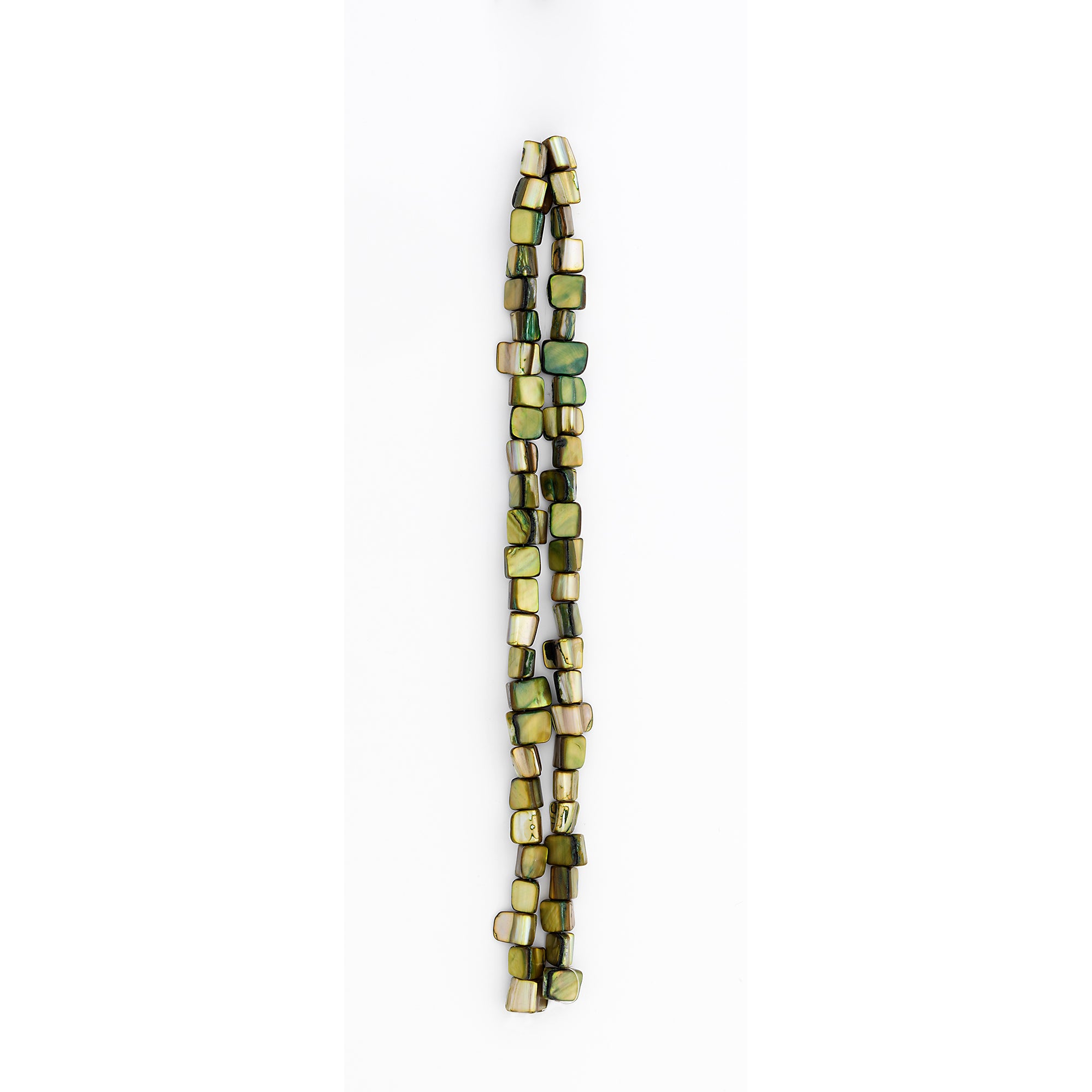 Sea Shell 4-6mm Nugget Beads 16" Strand (52-58) Olive - Natural Shell & Pearl Beads