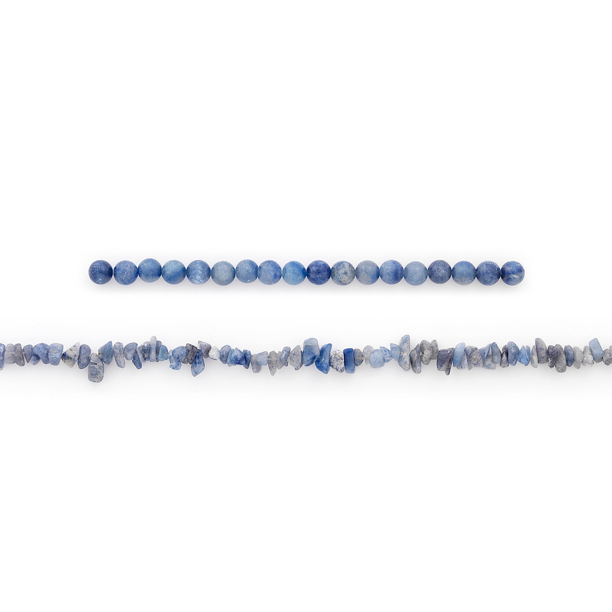 Blue Quartz Natural Gemstone Beads Collection Value Pack Jewelry Beads