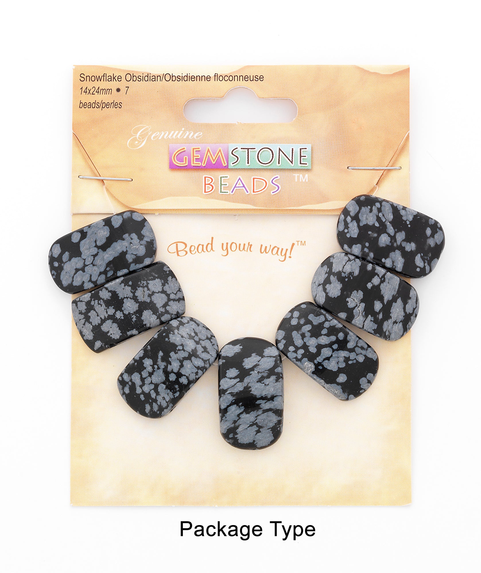 Snowflake Obsidian Natural Gemstone Beads and Pendant Collection Value Pack - Black Multi Jewelry Beads