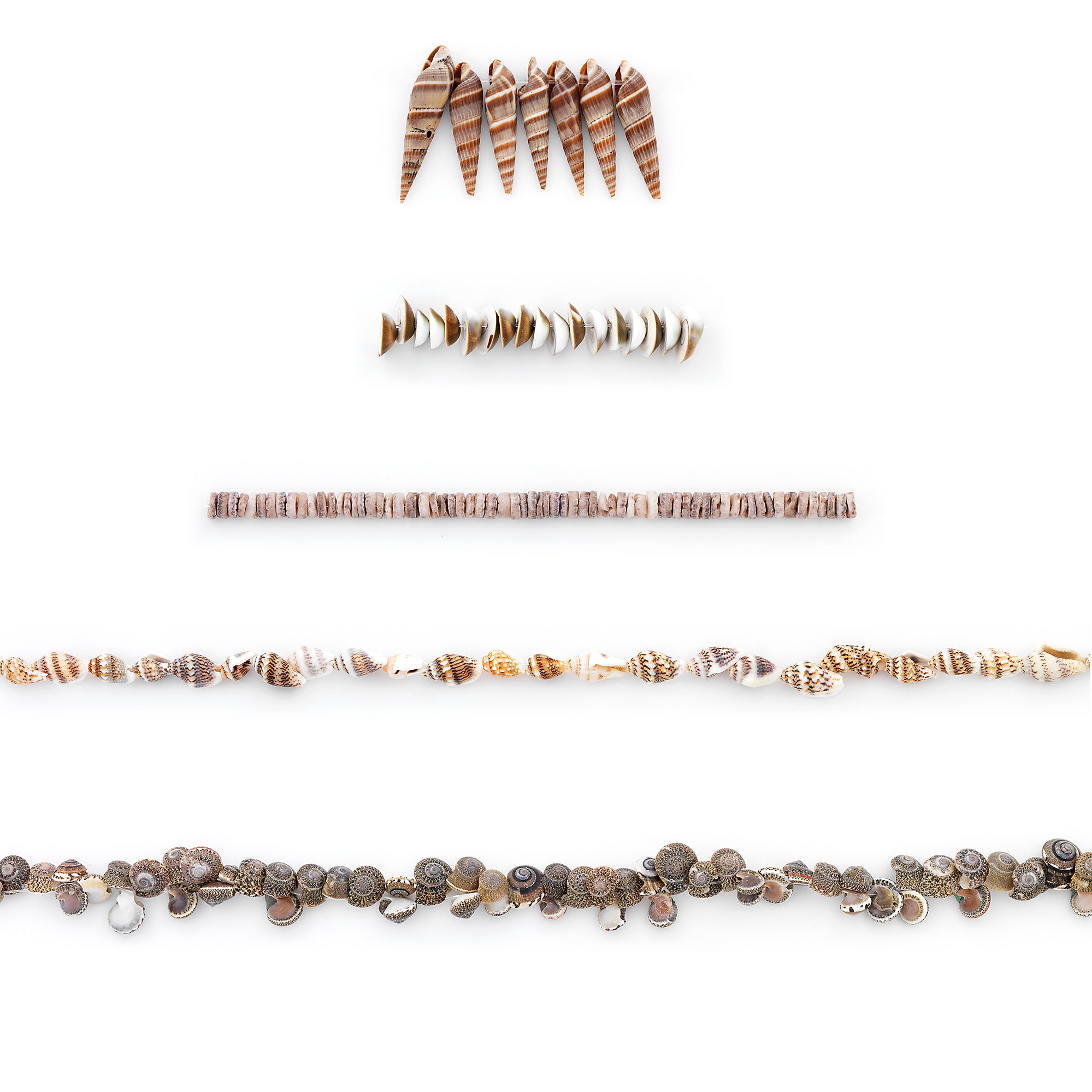 Denise Natural Seashell Bead Collection Value Pack - Brown Shell & Pearl Beads