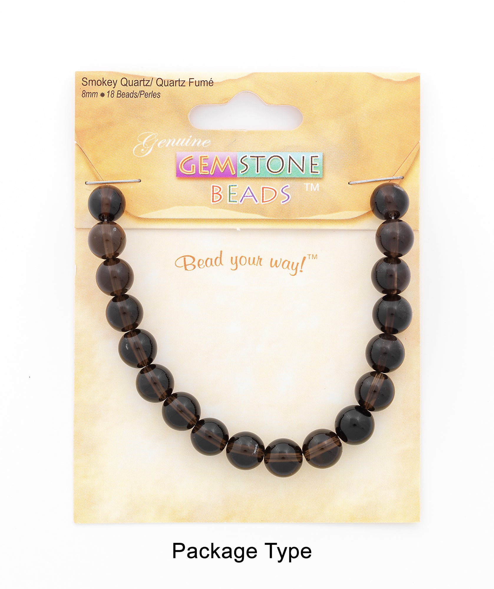 Smoky Quartz Natiral Gemstone Beads Collection Value Pack - Dark Brown Jewelry Beads