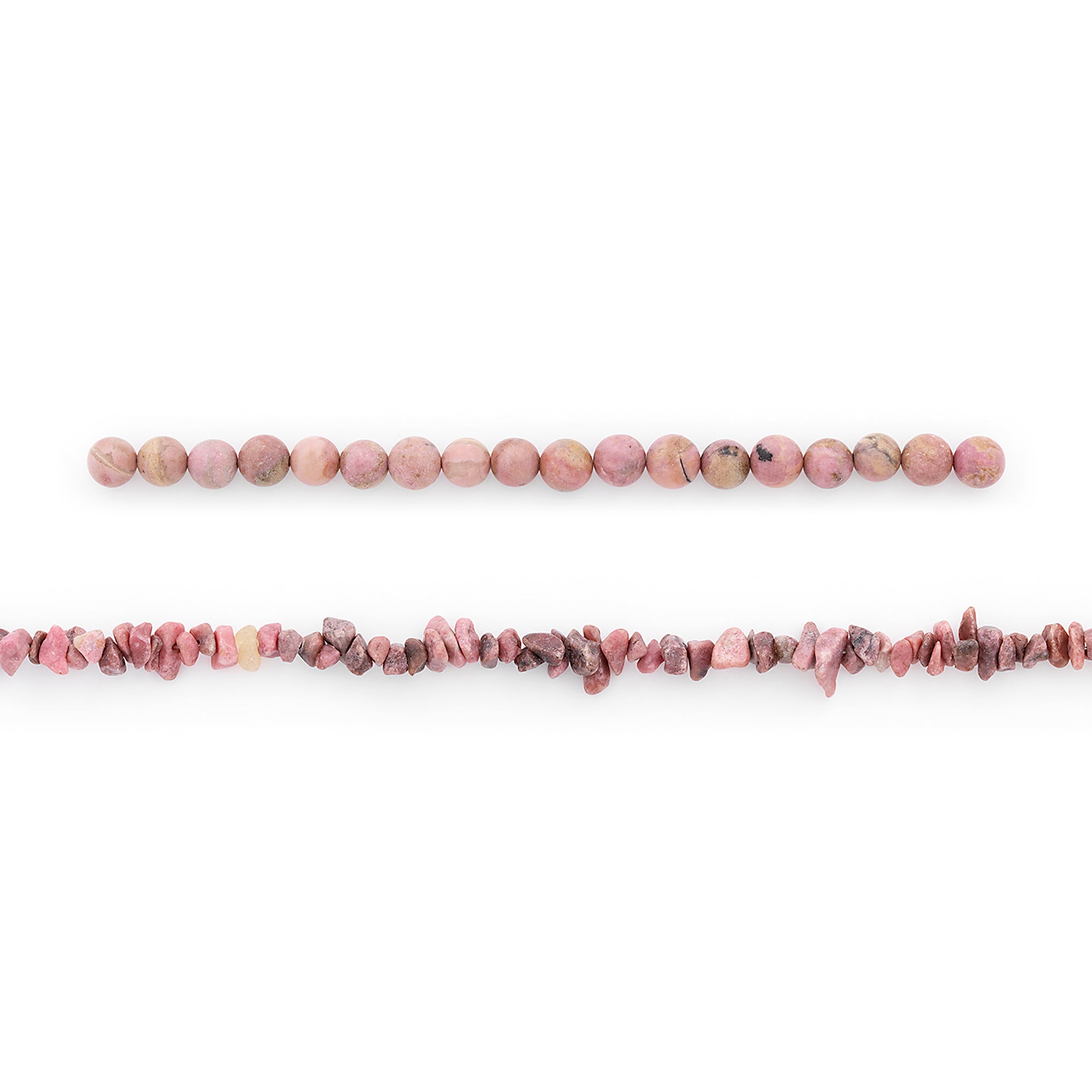 Rhodonite Natural Gemstone Beads Collection Value Pack - Pink Jewelry Beads
