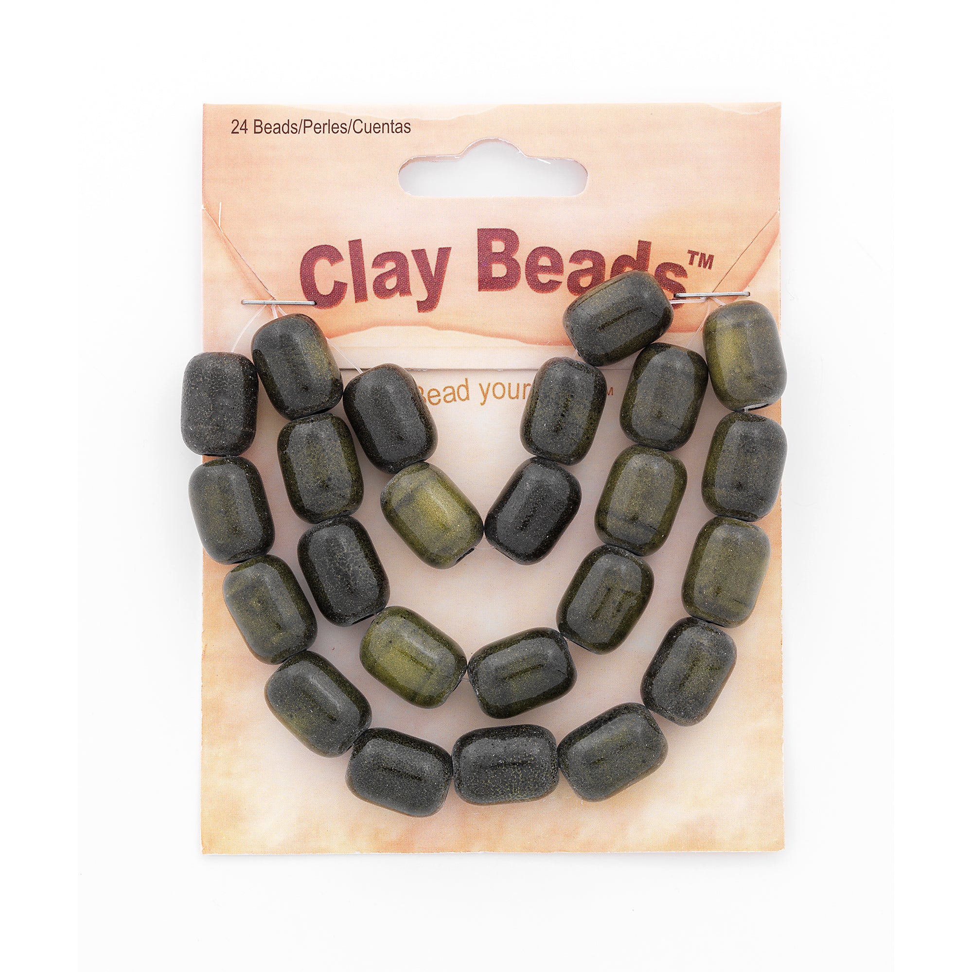 Enid Clay Beads Collection Value Pack - Olive Jewelry Beads