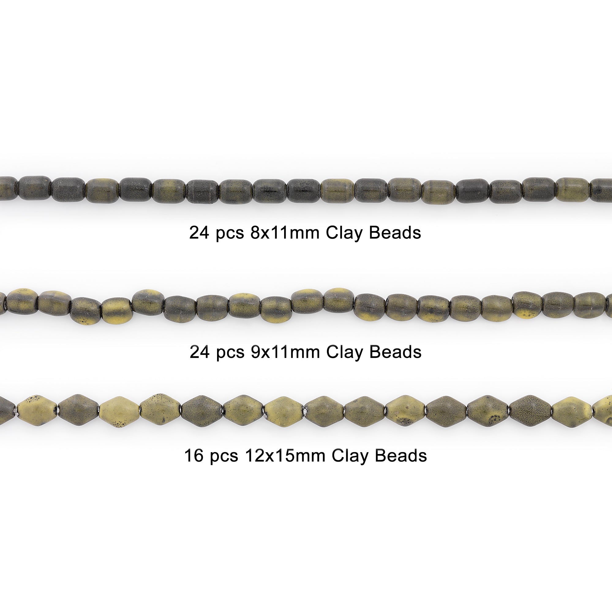 Enid Clay Beads Collection Value Pack - Olive Jewelry Beads