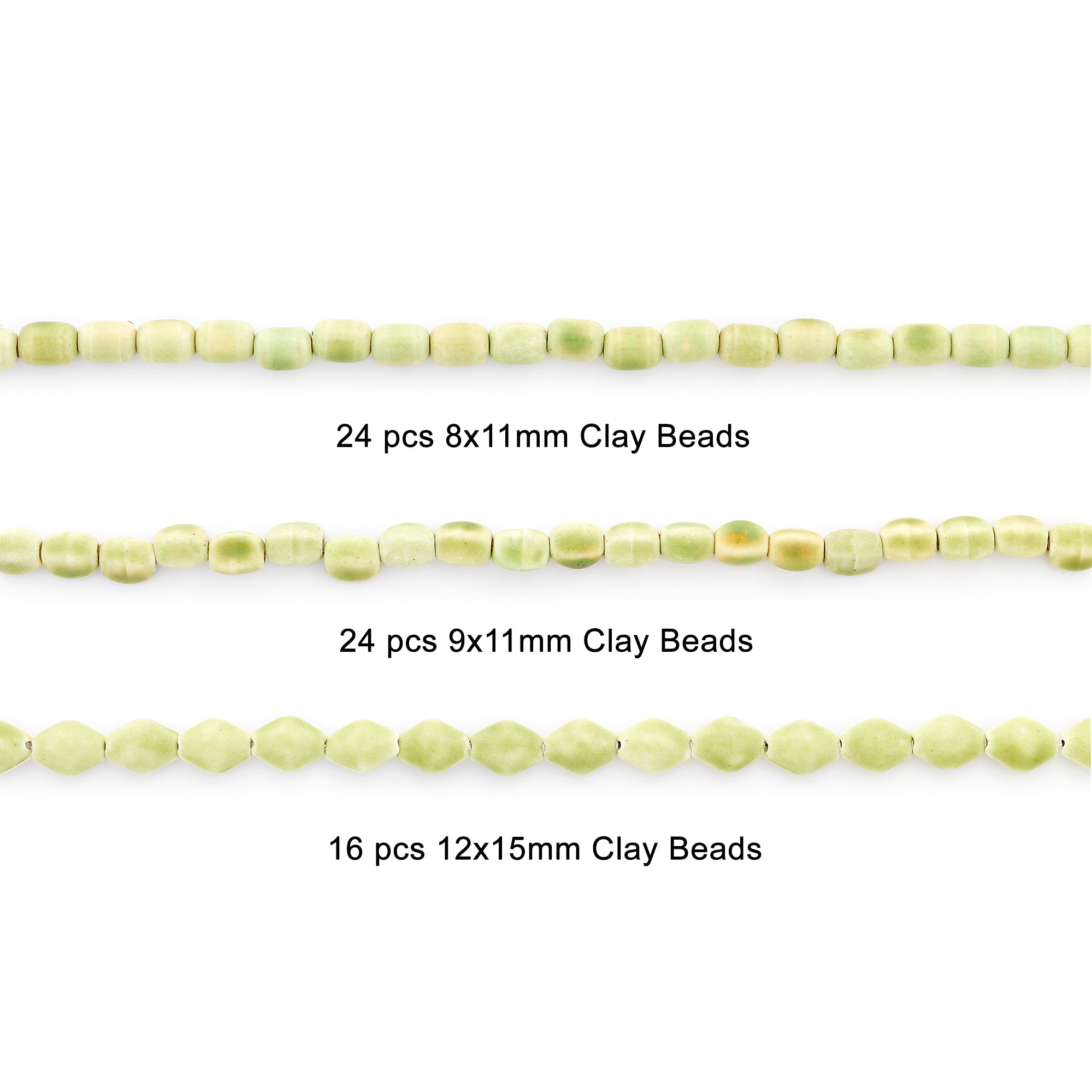 Misty Clay Beads Collection Value Pack - Lime Jewelry Beads