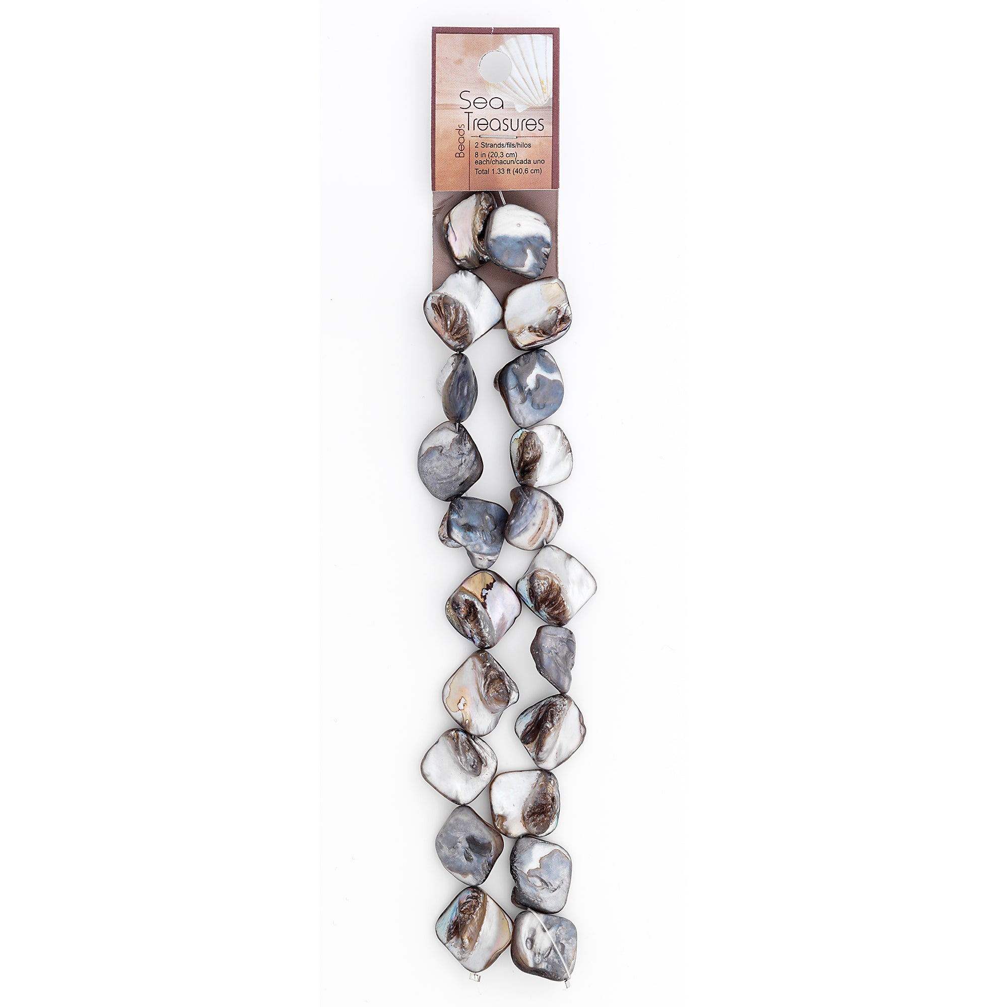 Astrid Sea Shell Beads Collection Value Pack | Gray Jewelry Beads