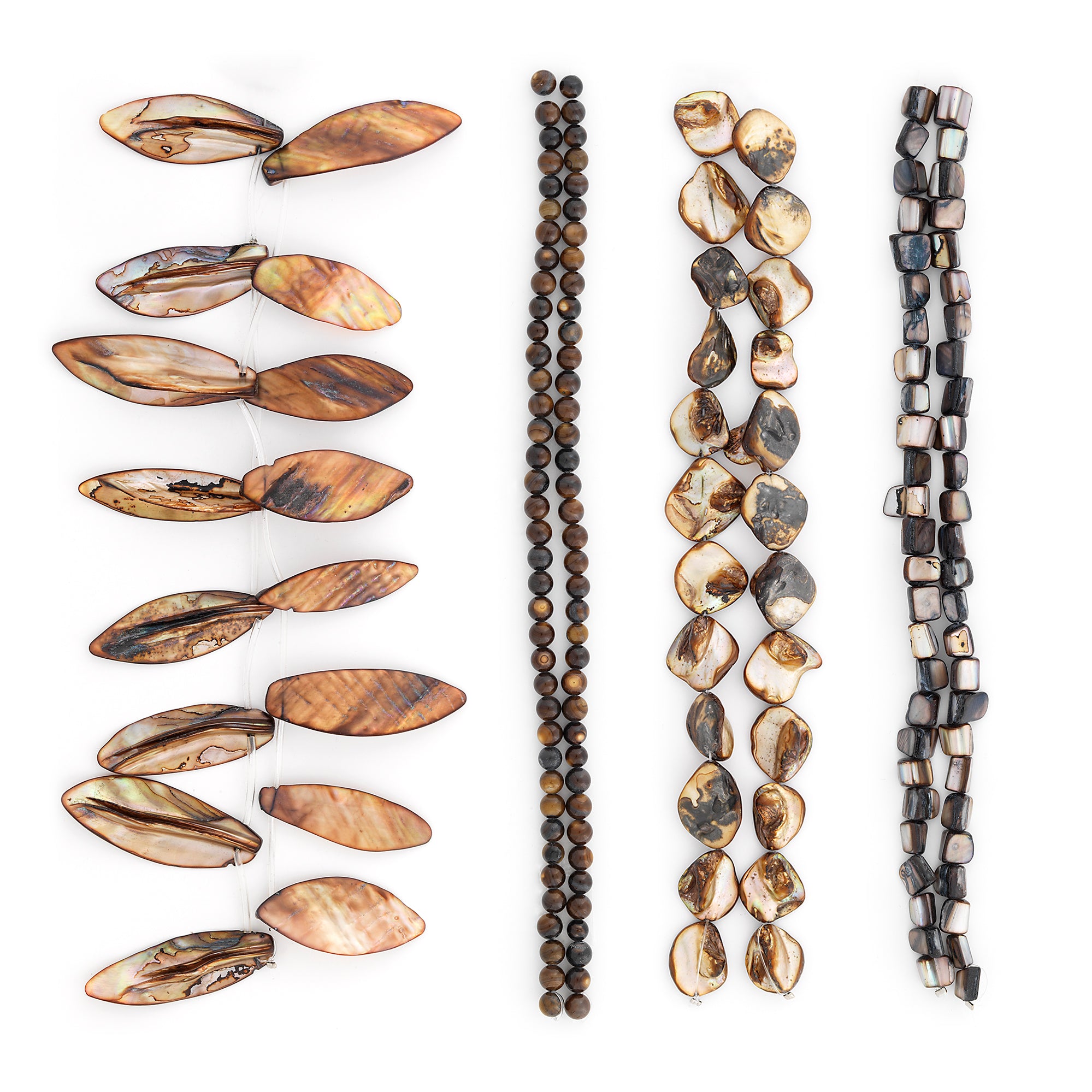 Delphine Sea Shell Beads Collection Value Pack - Slate Jewelry Beads