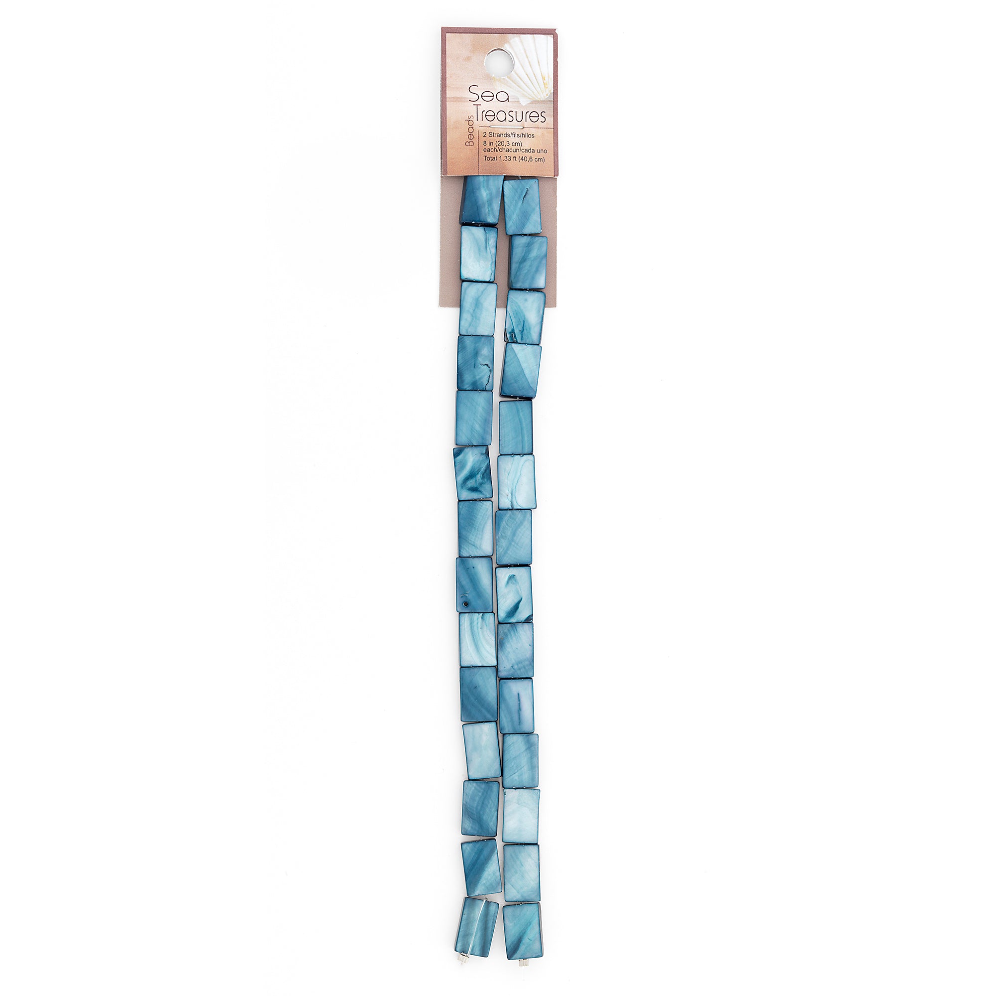 Andromeda Sea Shell Beads Collection Value Pack - Blue Jewelry Beads