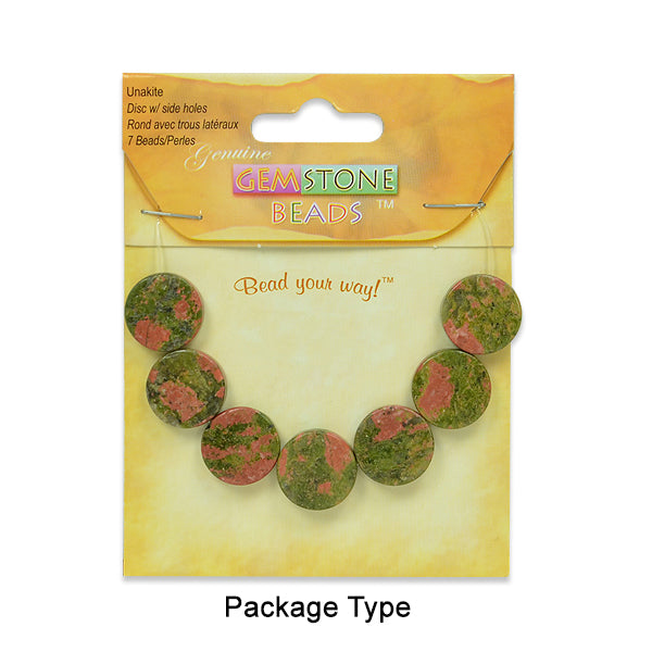 Unakite Natural Gemstone Beads and Pendants Collection - Value Pack - Multi Colors Jewelry Beads