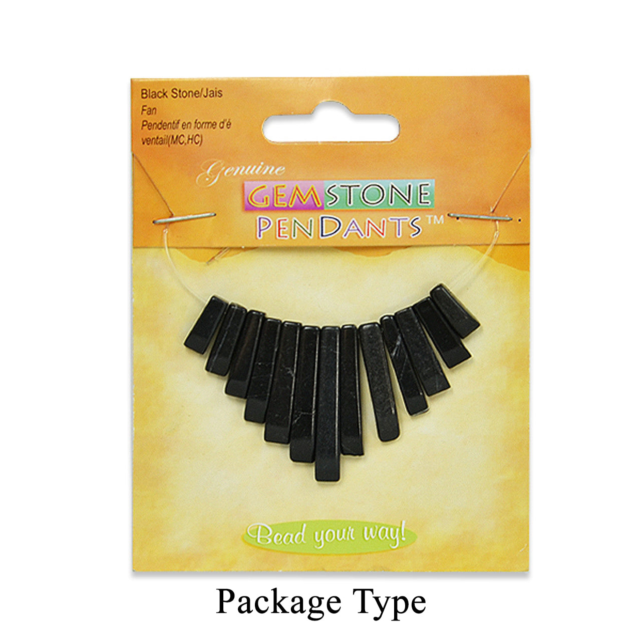 Blackstone Natural Gemstone Value Pack of Beads and Pendants Jewelry Beads