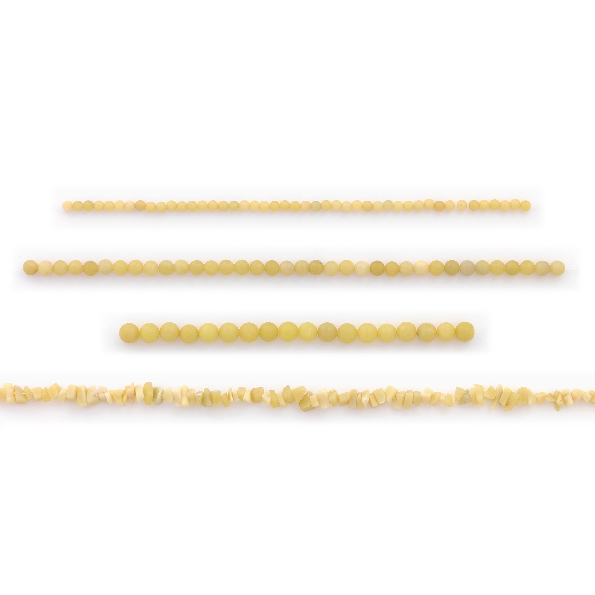 Butter Jade Natural Gemstones Beads Value Pack of about 200 Beads - Yellow Jewelry Beads