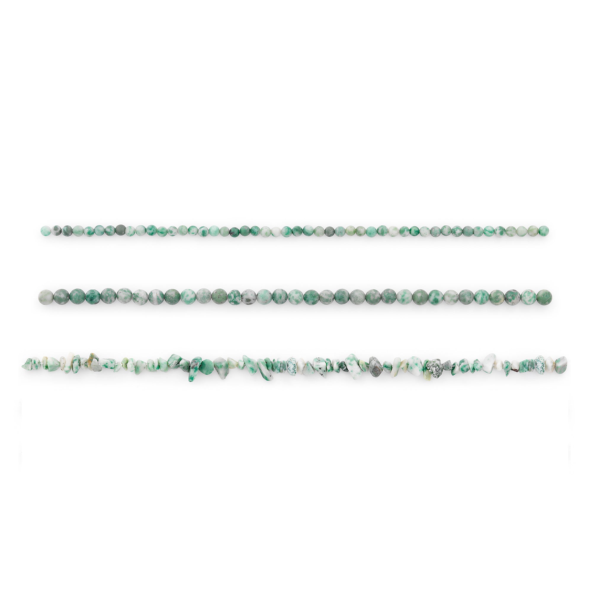 Spotted Jade Natural Gemstone Beads Collection - Value Pack Butter Jade Beads