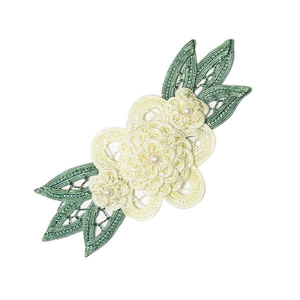 Craft Bouquet Accent Melissa Applique/Patch Light Yellow Appliques