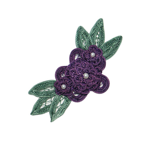 Craft Bouquet Accent Melissa Applique/Patch Purple Appliques