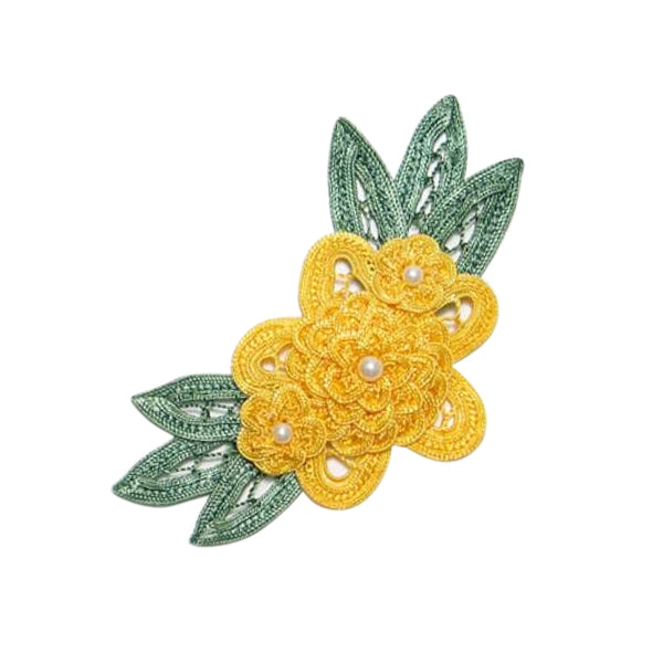 Craft Bouquet Accent Melissa Applique/Patch Yellow Appliques