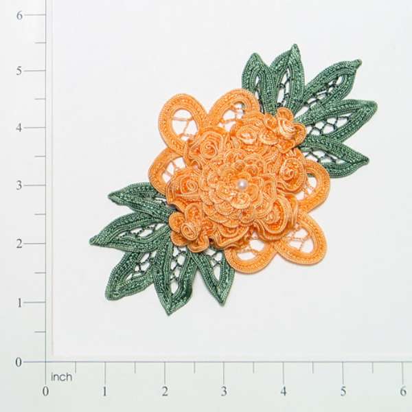 Craft Bouquet Accent Elizabeth Applique/Patch Peach Appliques