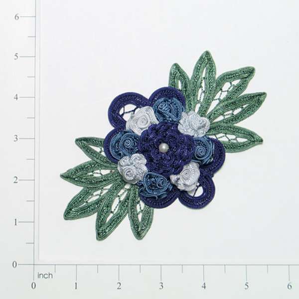Craft Bouquet Accent Elizabeth Applique/Patch Denim Appliques