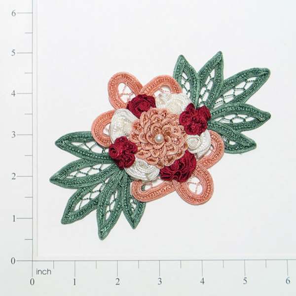 Craft Bouquet Accent Elizabeth Applique/Patch Multi Colors Appliques