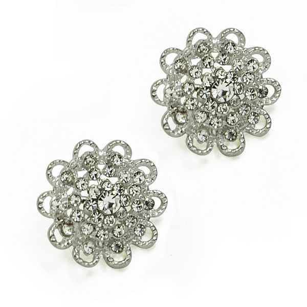 22mm Franz Rhinestone Button Pk/2 - Crystal Buttons & Closures