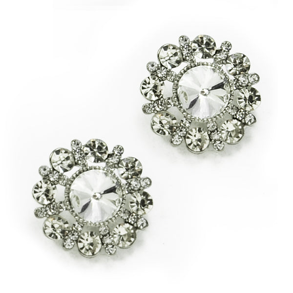 Danielle Rhinestone Button 2 Pack 23mm - Crystal Buttons & Closures