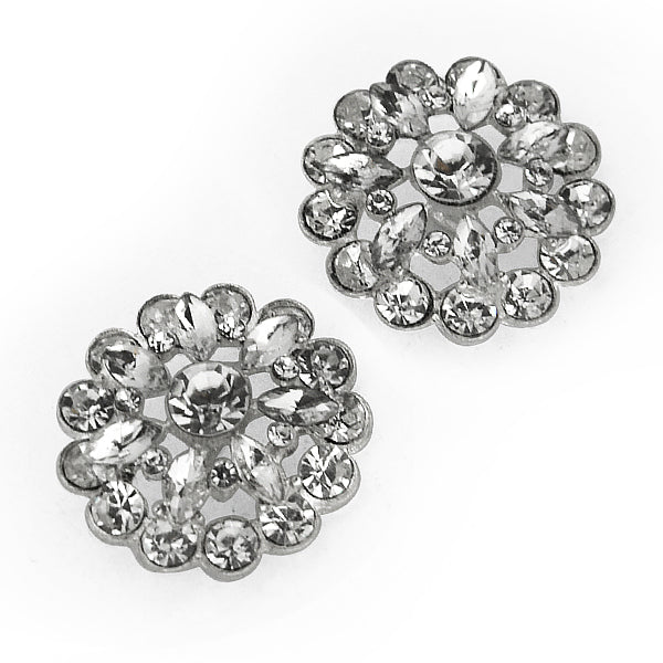 23mm Cadence Rhinestone Button 2 Pack - Crystal Buttons & Closures