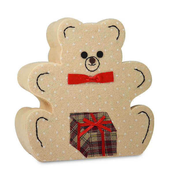 Teddy Bear Gift Box with Soft Felt Touch - Multi Colors Boxes & Containers