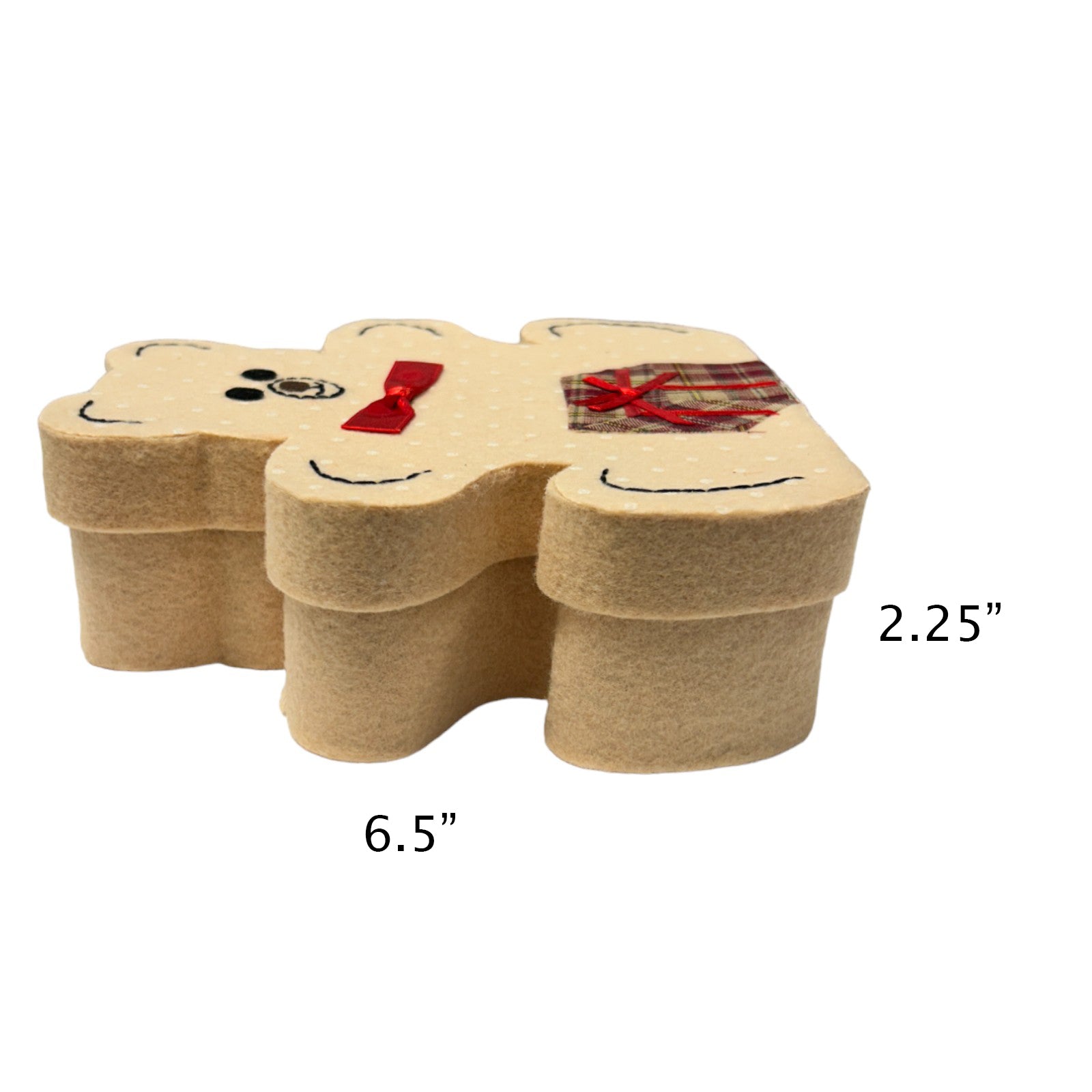 Teddy Bear Gift Box with Soft Felt Touch - Multi Colors Boxes & Containers