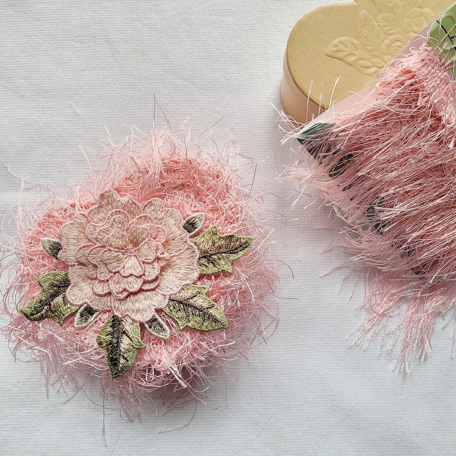 Heart Box with Rose Embossed Lid - Natural Boxes & Containers