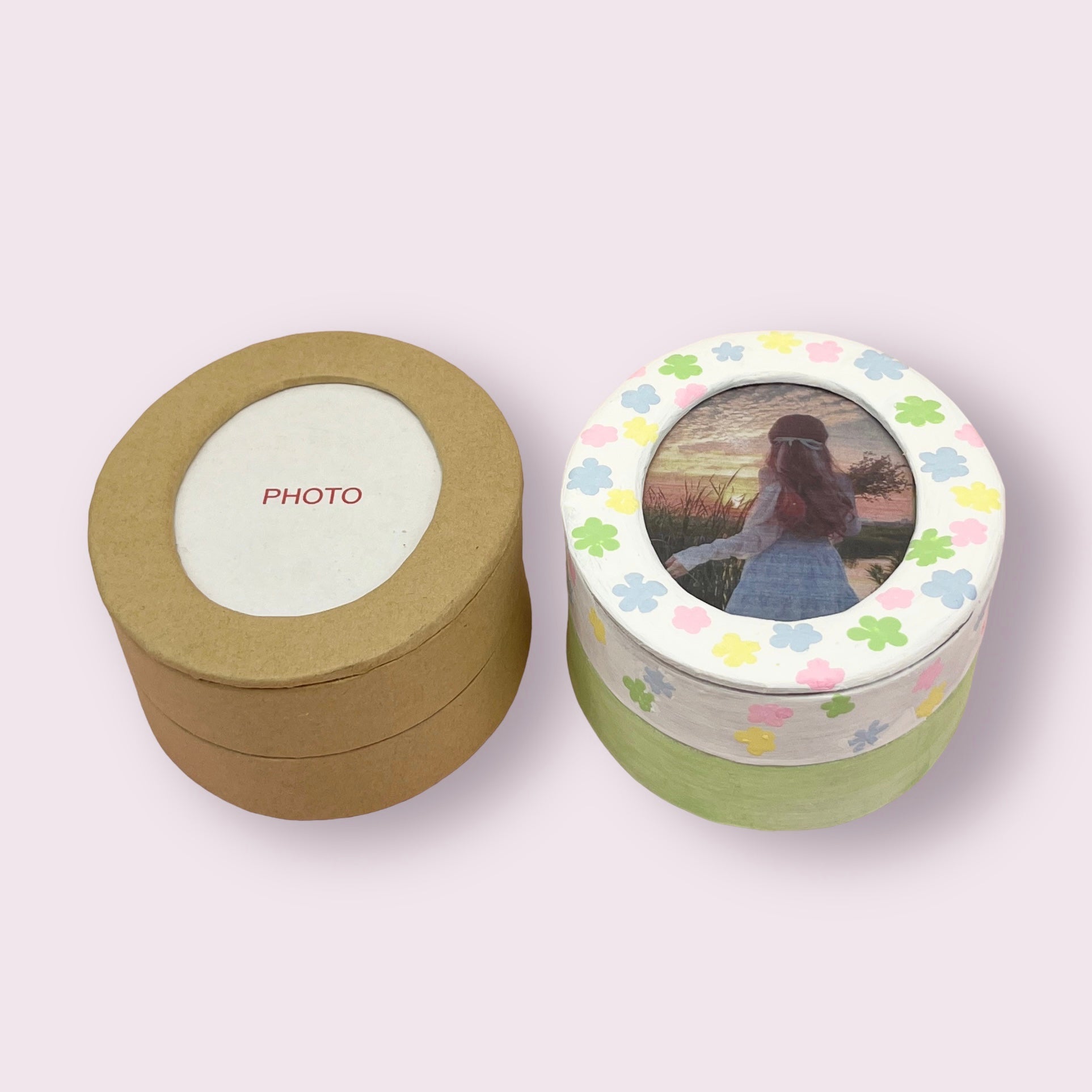 Oval Photo Box - Small - Natural Boxes & Containers