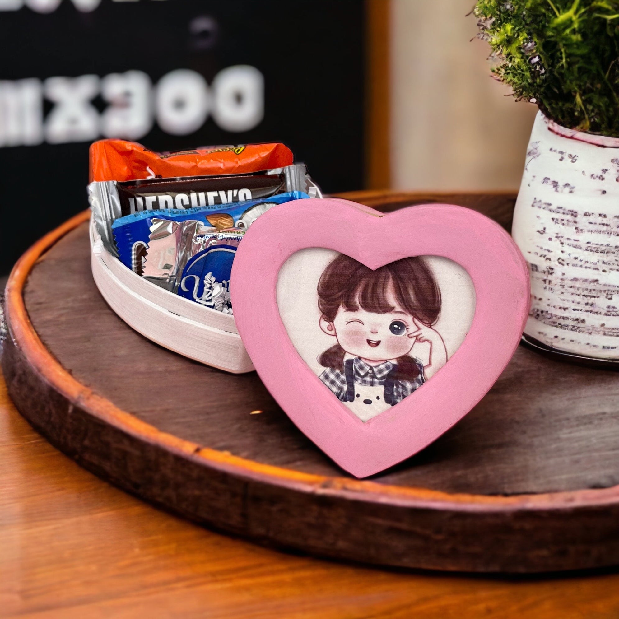Heart Photo Box - Small - Natural Boxes & Containers
