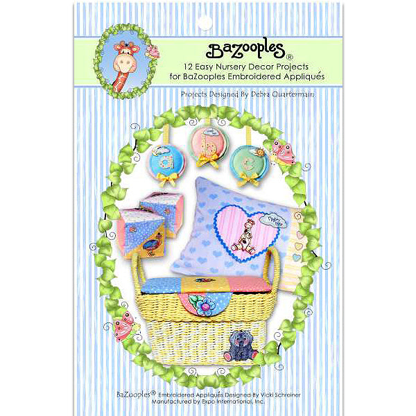 BaZooples Iron-on Patch Applique/Patch Nursery Decor Project Book - Multi Colors Iron-on Embroidered Appliques