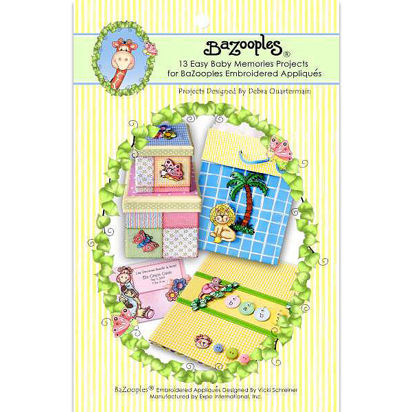 BaZooples Iron-on Patch Applique/Patch Baby Memories Project Book - Multi Colors Iron-on Embroidered Appliques