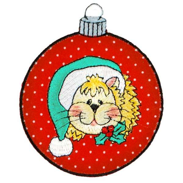 BaZooples Iron-on Patch Applique/Patch Lester Lion Ornament - Multi Colors Iron-on Embroidered Appliques
