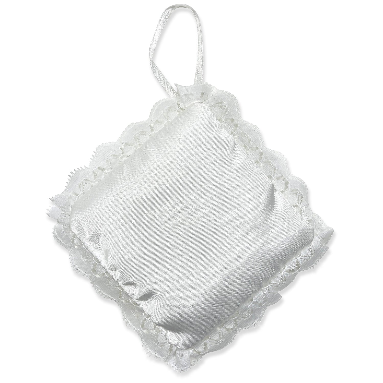 Bridal/Wedding Pillow Ornament- Diamond - White Bridal