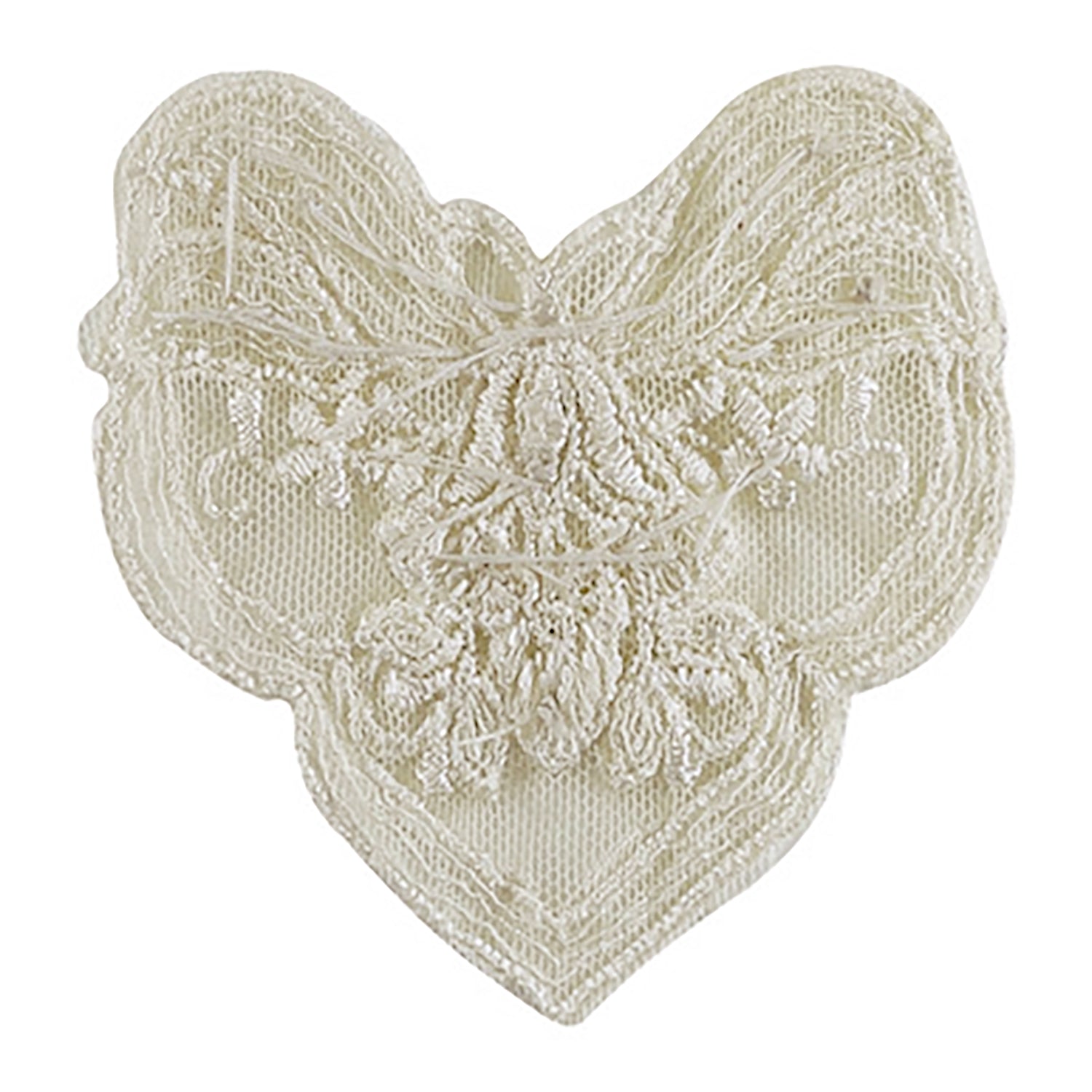 Vintage Corded Pearl and Lace Applique Bridal