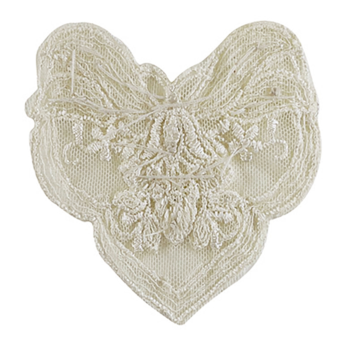 Vintage Corded Pearl and Lace Applique Bridal