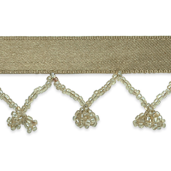 Conso 1 1/2" Beaded Y Fringe W /Tied Bow Trim (Sold by the Yard) Trims & Fringes