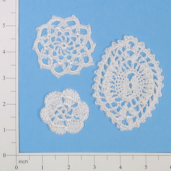 Hope Crochet Doily Pk/3 White Doilies