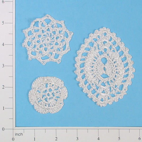 Hope Crochet Doily Pk/3 Ivory Doilies