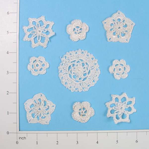 Entienn's Crochettes 9 Pack - White Appliques
