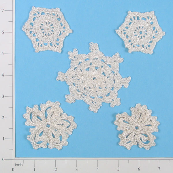 Crochettes Pinwheels Pk/5 - Ivory Appliques