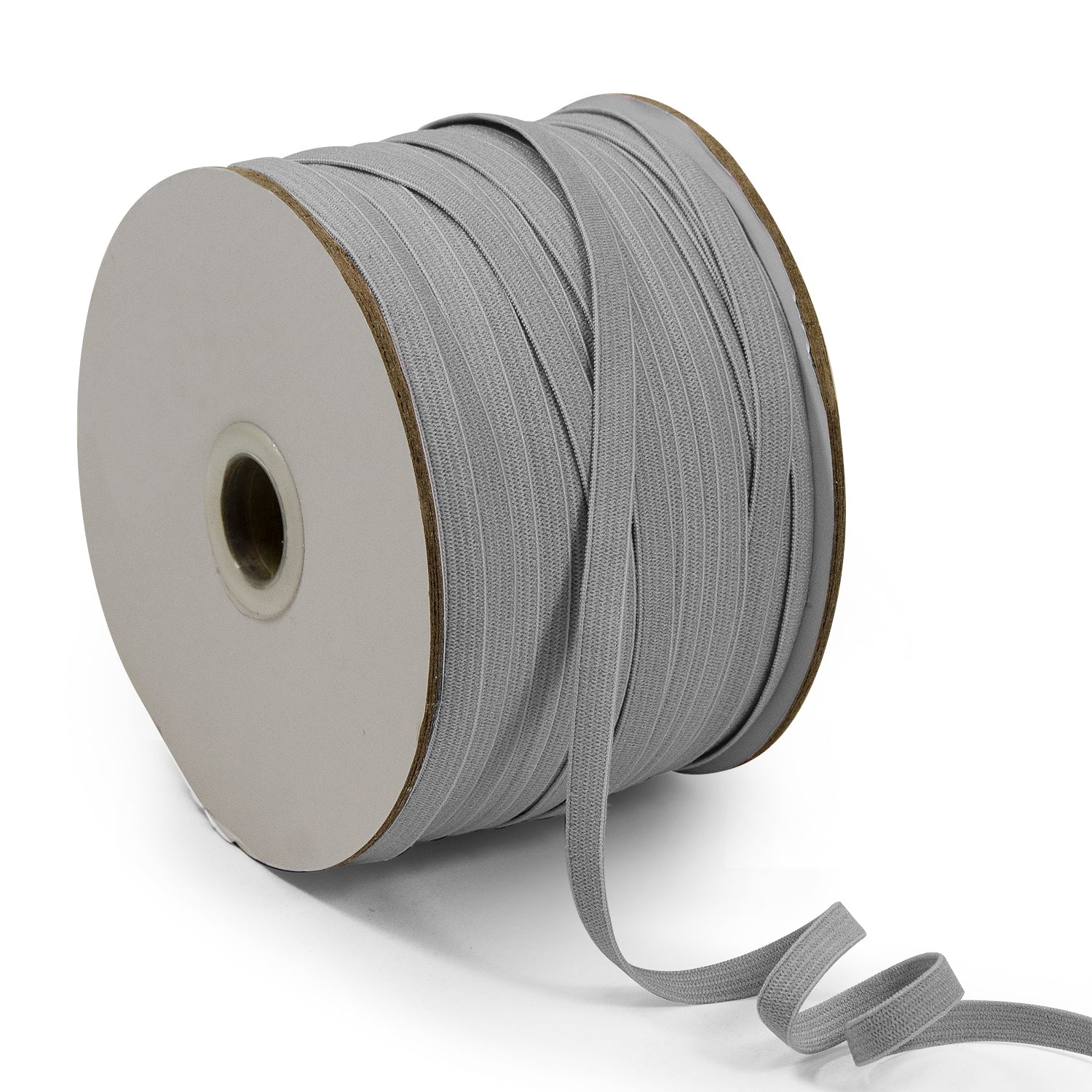 1/4" Elastic Band - 100 Yard Spool Gray Elastic