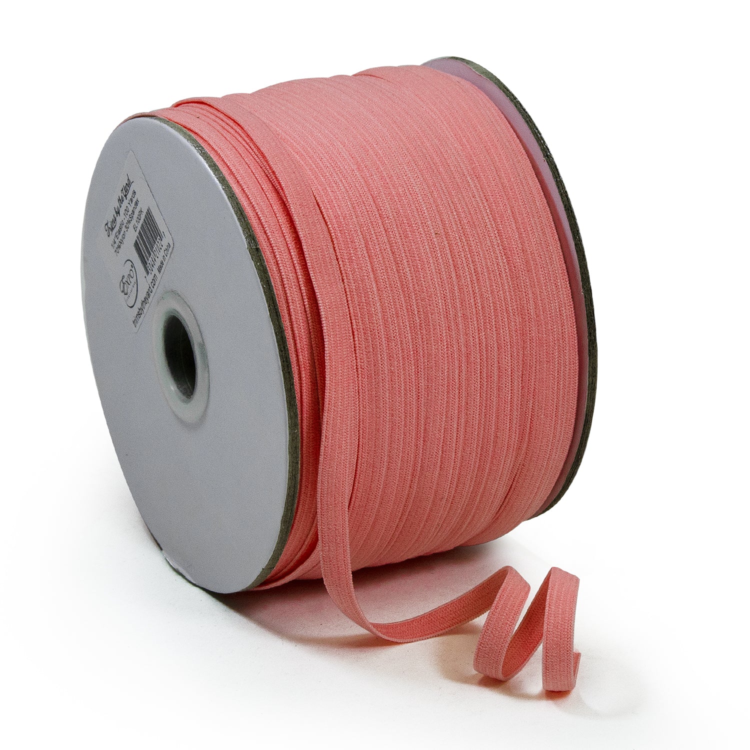 1/4" Elastic Band - 100 Yard Spool Pink Elastic
