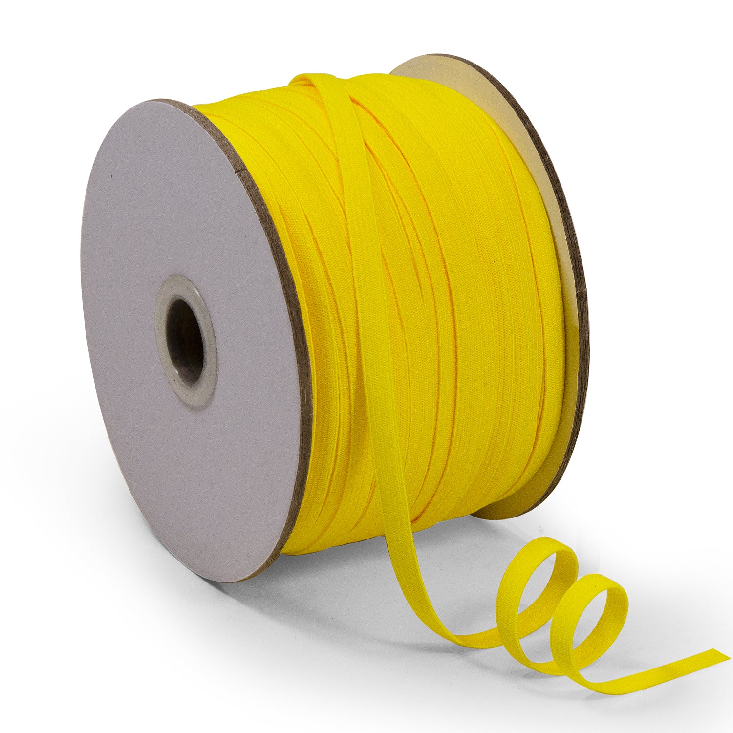 1/4" Elastic Band - 100 Yard Spool Yellow Elastic