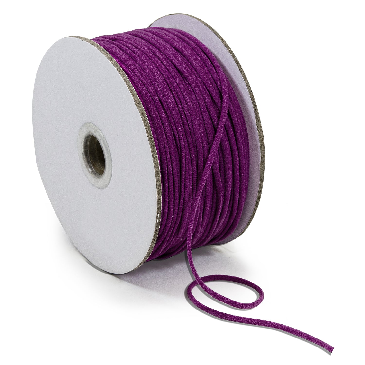 1/8" Soft Knit Elastic Cord - 100 Yard Spool Purple