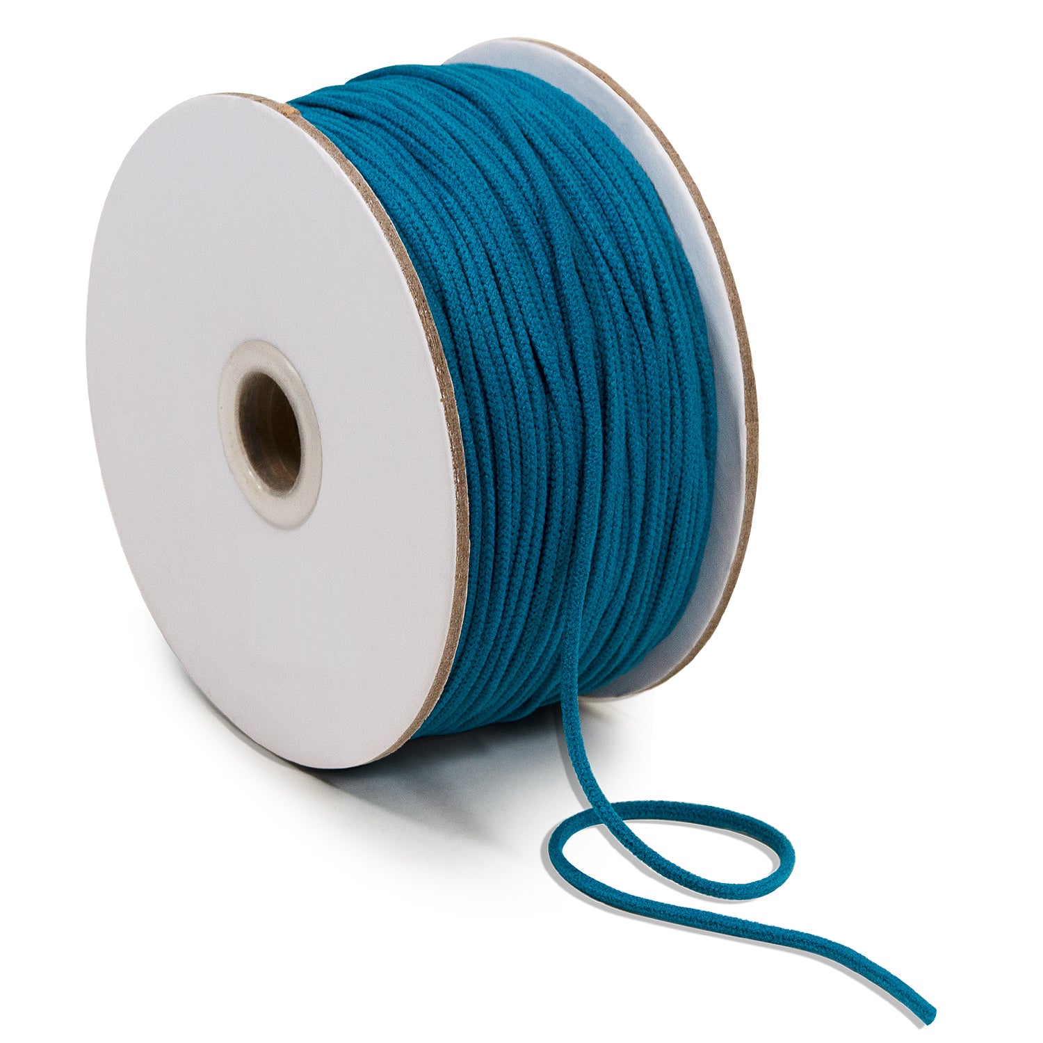 1/8" Soft Knit Elastic Cord - 100 Yard Spool Teal